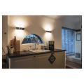 Wave wall applique. alu brossé. 2x4.5w led 3000k