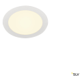 Senser 18, encastré de plafond intérieur, rond, blanc mat, led, 9,7w, 3000k