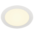 Senser 18, encastré de plafond intérieur, rond, blanc mat, led, 9,7w, 3000k