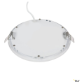 Senser 18, encastré de plafond intérieur, rond, blanc mat, led, 9,7w, 3000k