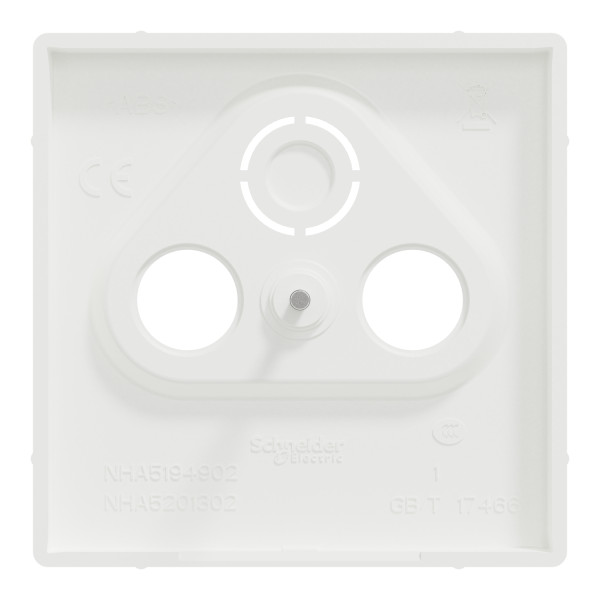 D-life - enjoliveur pour prise télévision - blanc nordic mat
