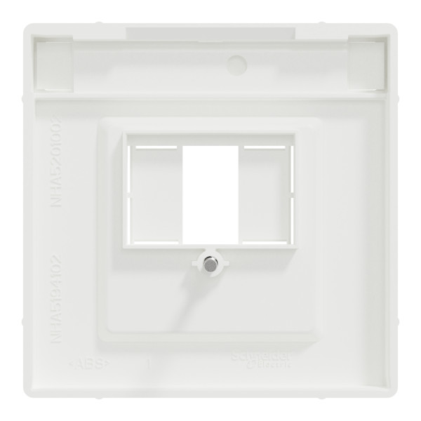 D-life - enjoliveur pr prise conn multimédia - porte-étiquet - blanc nordic mat