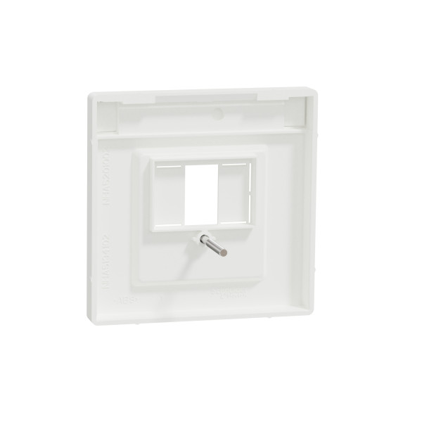 D-life - enjoliveur pr prise conn multimédia - porte-étiquet - blanc nordic mat