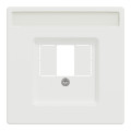 D-life - enjoliveur pr prise conn multimédia - porte-étiquet - blanc nordic mat