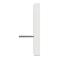 D-life - enjoliveur pr prise conn multimédia - porte-étiquet - blanc nordic mat