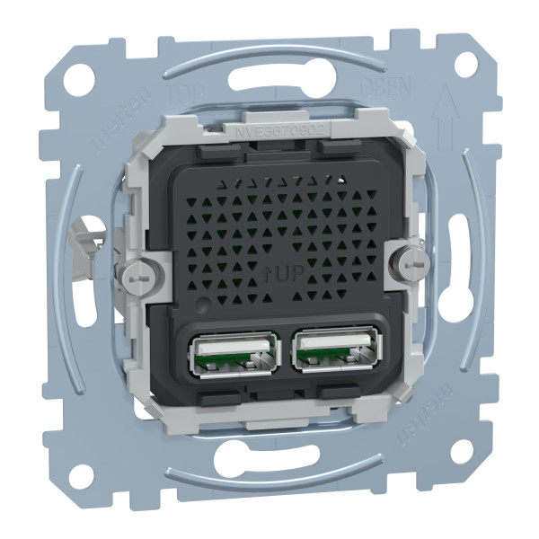Prise Chargeur Double USB 2,1 A Système M Schneider