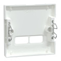 Système m - enjoliveur pour prise double usb 2.1a - blanc brillant antibactérien