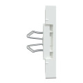 Système m - enjoliveur pour prise double usb 2.1a - blanc brillant antibactérien
