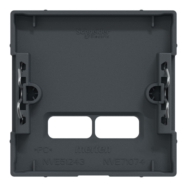Enjoliveur Anthracite Mat pour Prise Double USB 2,1 A System M Schneider