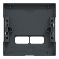 Enjoliveur Anthracite Mat pour Prise Double USB 2,1 A System M Schneider