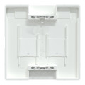 D-life - enjoliveur prise support double rj45 compatible keystone - blanc lotus