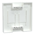 D-life - enjoliveur prise support double rj45 compatible keystone - blanc lotus