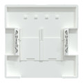 D-life - enjoliveur pour prise double rj45 actassi s-one - blanc lotus