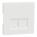 D-life - enjoliveur pour prise double rj45 actassi s-one - blanc nordic mat