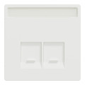 D-life - enjoliveur prise double rj45 s-one - porte-étiquette - blanc nordic mat
