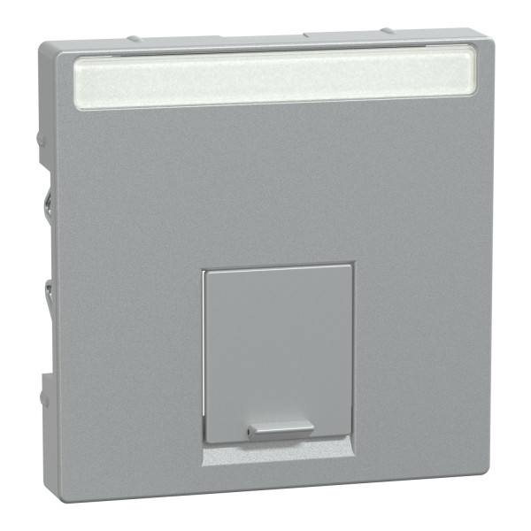 Enjoliveur M-Plan pour prise RJ45 simple, aluminium