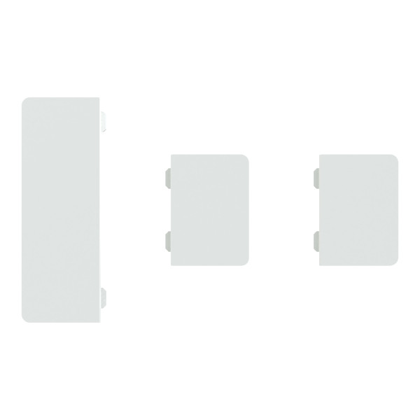 Spacelogic knx - d-life - dynamique - 1 touche médiane + 2 petites - blanc lotus