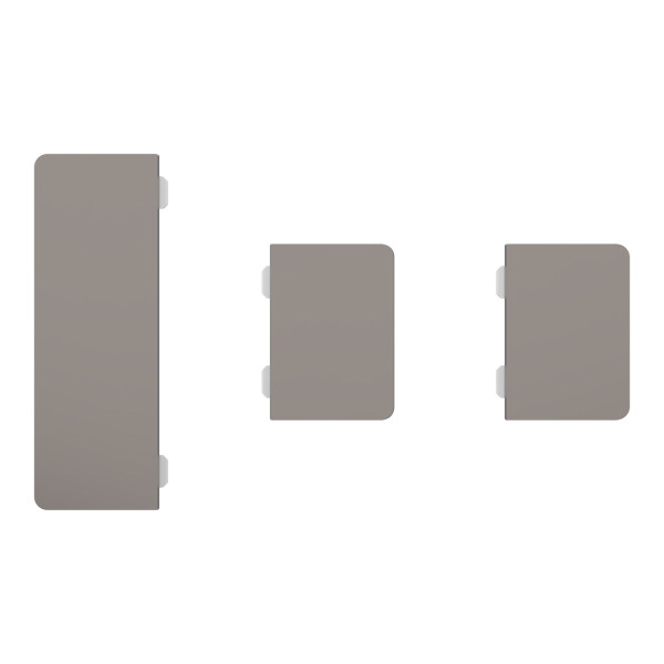 Spacelogic knx - d-life - dynamique - 1 touche médiane + 2 petites - nickel