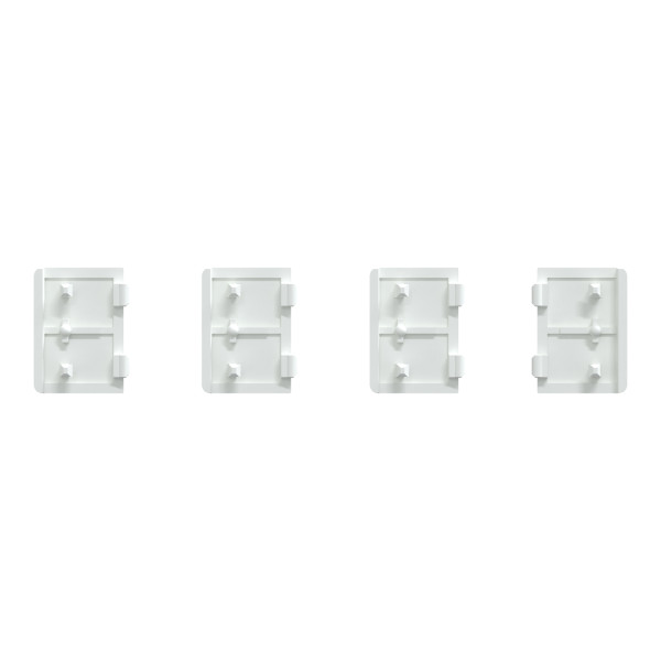 Enjoliveur Dynamique SpaceLogix KNX 4 Touches Petites – Blanc Lotus