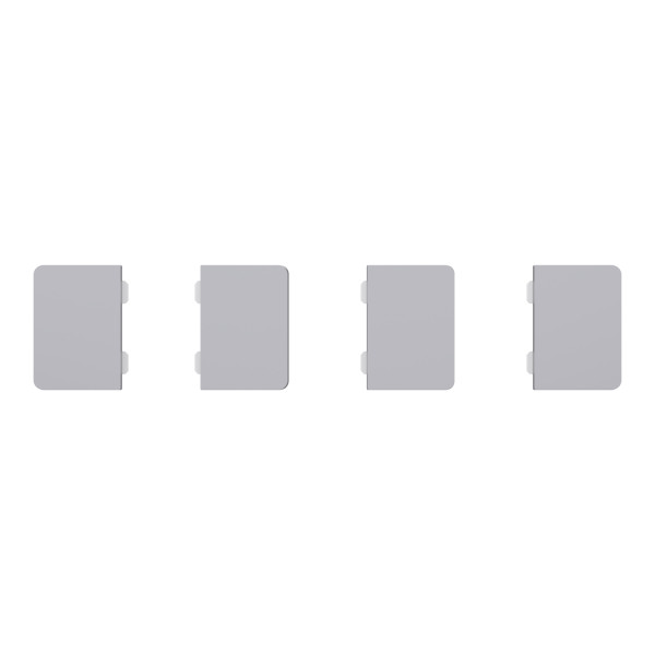 Spacelogic knx - d-life - dynamique - 4 touches petites - acier