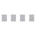 Spacelogic knx - d-life - dynamique - 4 touches petites - acier