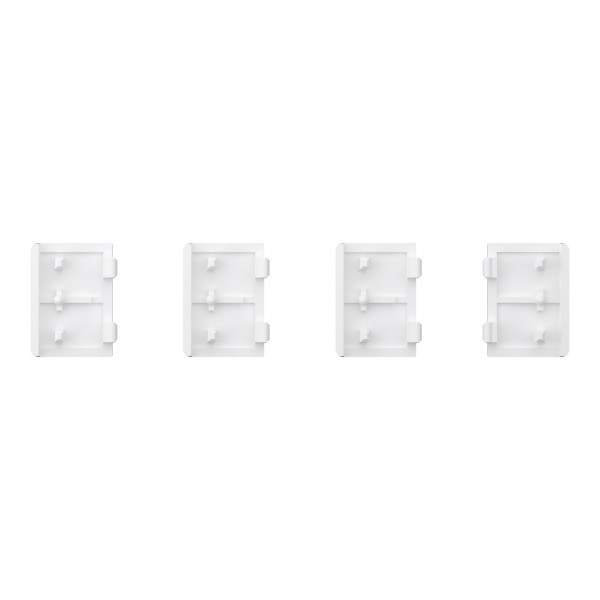 Spacelogic knx - d-life - dynamique - 4 touches petites - métal - nickel