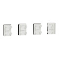 Spacelogic knx - d-life - dynamique - 4 touches petites - métal - mocca