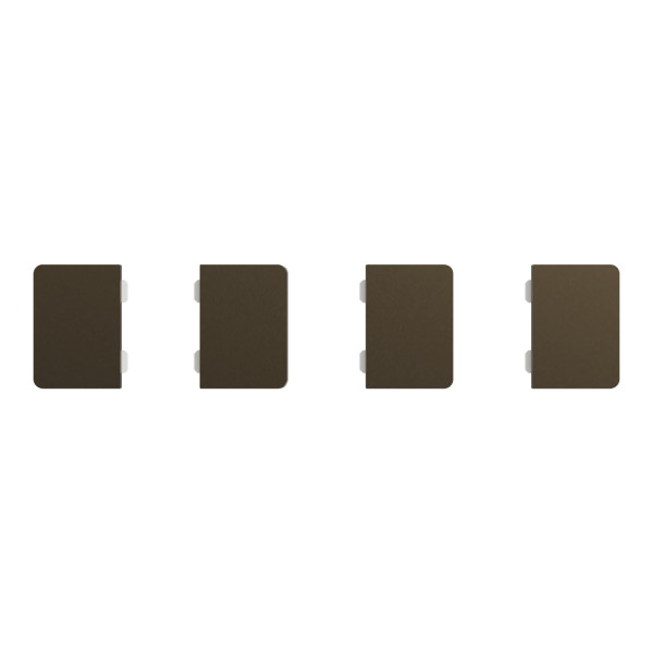 Spacelogic knx - d-life - dynamique - 4 touches petites - métal - mocca