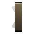 Spacelogic knx - d-life - dynamique - 4 touches petites - métal - mocca