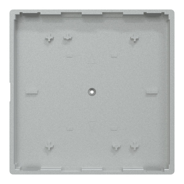 Enjoliveur aluminium Schneider KNX M-Plan pour poussoir simple avec marquage double flèche