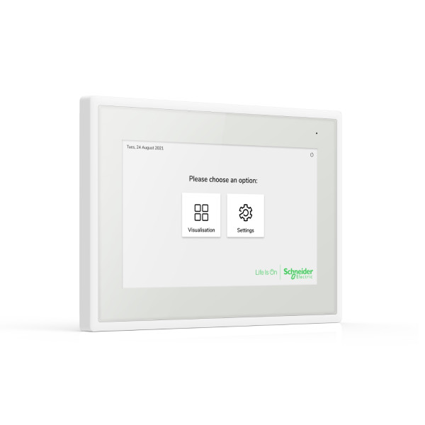 Spacelogic knx ecran tactile ip 7p - blanc - 24v - wifi - horizontal et vertical