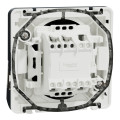 Poussoir avec porte étiquette gris Schneider Mureva Styl IP55 IK08