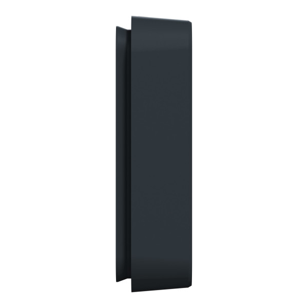 Cadre encastré 2 postes Schneider Mureva Styl gris horizontaux fixation par vis IP55 IK08