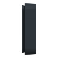 Cadre encastré 2 postes Schneider Mureva Styl gris horizontaux fixation par vis IP55 IK08