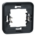 Cadre encastré 1 poste Schneider Mureva Styl gris fixation par griffes IP55 IK08