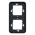 Cadre encastré 2 postes Schneider Mureva Styl gris verticaux fixation par vis IP55 IK08