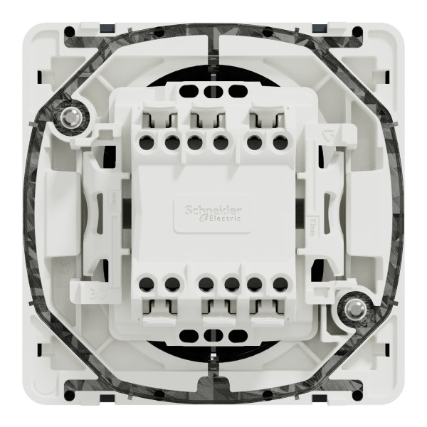 Double va-et-vient gris Schneider Mureva Styl connexion automatique IP55 IK08