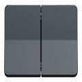 Double va-et-vient gris Schneider Mureva Styl connexion automatique IP55 IK08