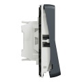 Double va-et-vient gris Schneider Mureva Styl connexion automatique IP55 IK08