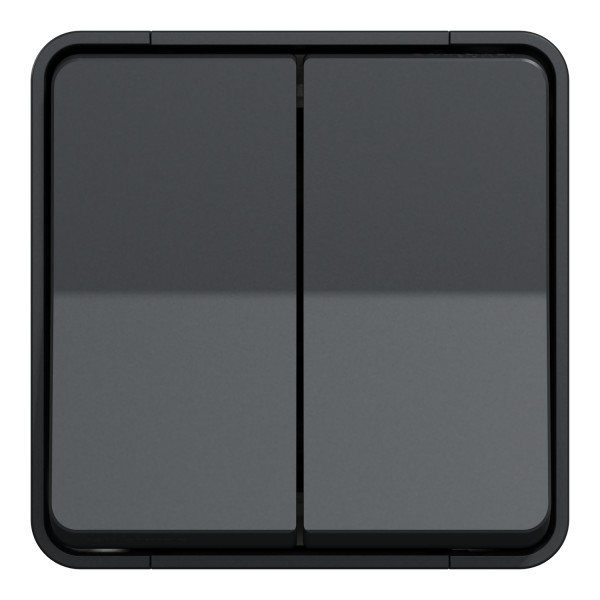 Double Va-et-Vient Gris Mureva Styl Schneider Electric – En Saillie – IP55 - IK08 - Connexion Automatique