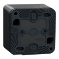 Poussoir gris Schneider Mureva Styl en saillie connexion automatique IP55 IK08