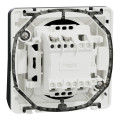 Poussoir gris Schneider Mureva Styl connexion automatique IP55 IK08