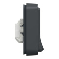 Prise de courant 2P+T grise Schneider Mureva Styl à encastrer connexion automatique IP55 IK08