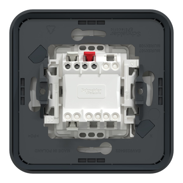 Va-et-vient gris Schneider Mureva Styl à encastrer connexion automatique IP55 IK08