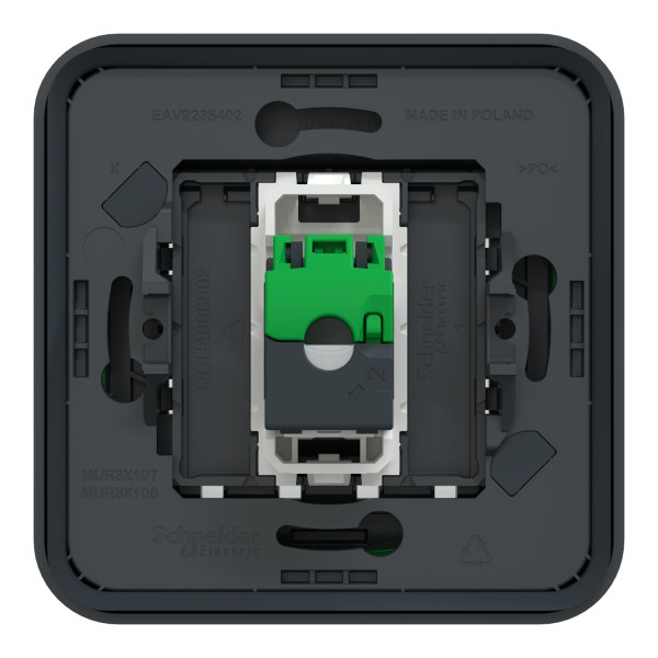 Prise RJ45 cat.6A gris Schneider Mureva Styl blindé STP FTP IP55 IK07