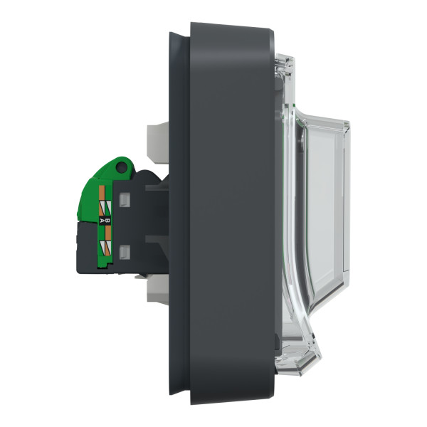 Prise RJ45 cat.6A gris Schneider Mureva Styl blindé STP FTP IP55 IK07