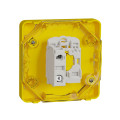 Schneider Mureva styl arrêt d'urgence 1/4 tour - composable ip55 - ik07 - jaune