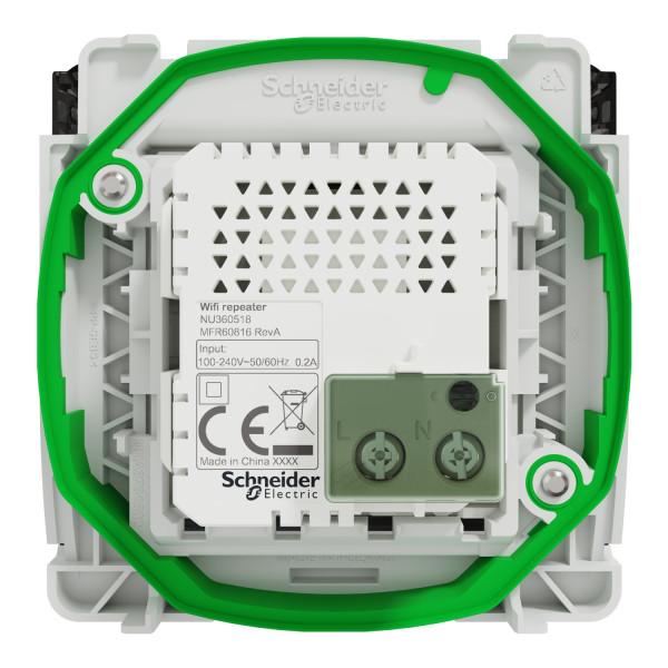 Répéteur wifi avec adaptateur gris Schneider Mureva Styl IP55 IK07
