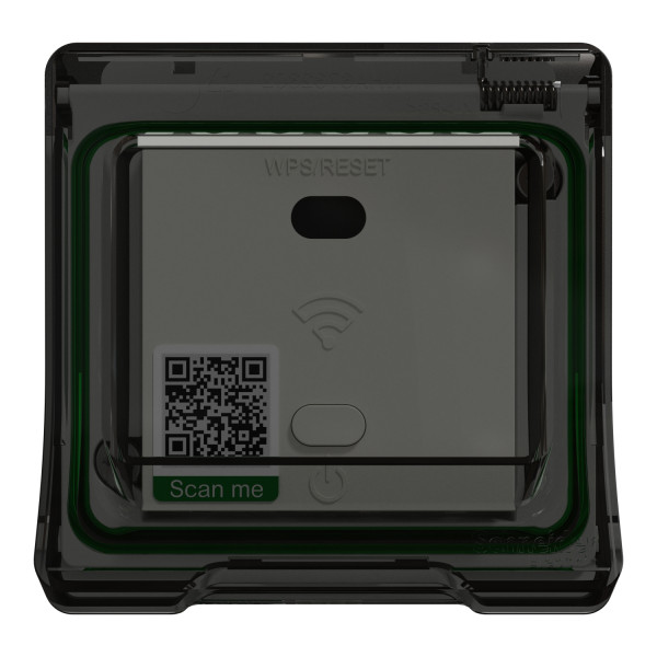 Répéteur wifi avec adaptateur gris Schneider Mureva Styl IP55 IK07