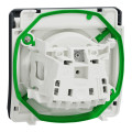 Prise de courant 2P+T grise Schneider Mureva Styl connexion automatique IP55 IK08